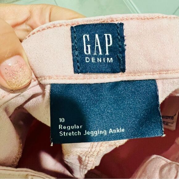 Gap Girl’s Jegging Ankle Jeans in Pink Glitter Size 10 Regular Adjustable Waist - Picture 8 of 11